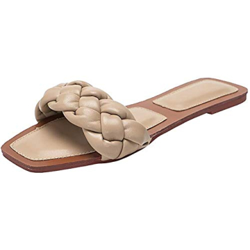 Trish Lucia Women's Braided Strap Sandals Stylish Comfort