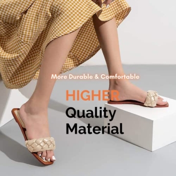 Trish Lucia Women's Braided Strap Sandals Stylish Comfort