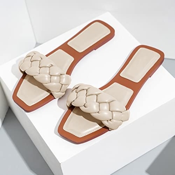 Trish Lucia Women's Braided Strap Sandals Stylish Comfort