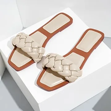Trish Lucia Women's Braided Strap Sandals Stylish Comfort
