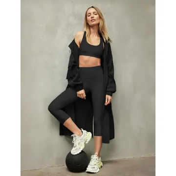 High Waisted Capri Leggings - Soft Tummy Control Pants