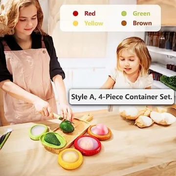 SOOPLEU Avocado Saver & Tomato Holder Storage Set