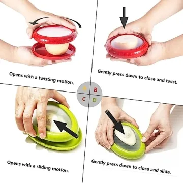 SOOPLEU Avocado Saver & Tomato Holder Storage Set