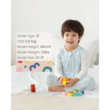 HOMEAL Summer Toddler Sleep Sack 12 Months to 7 Years