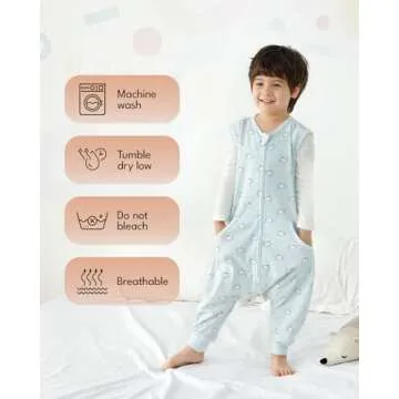 HOMEAL Summer Toddler Sleep Sack 12 Months to 7 Years