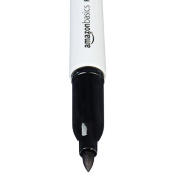 Amazon Basics Fine Tip Permanent Markers for Office and School