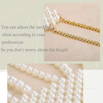 Bmirth Pearl Shawl Body Chain Pearl Shoulder Necklaces Body Jewelry Sexy Bra Tassel Body Chain Summer Beach Body Accessories Nightclub Party Body Chains (Shoulder necklace)