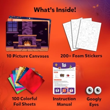 Skillmatics Foil Fun Halloween Edition Art Kit for Kids