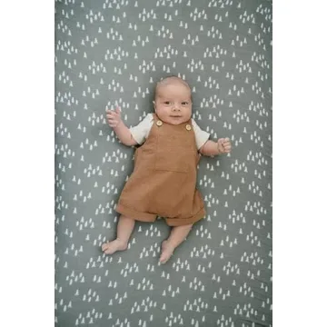 Pines Muslin Crib Sheet by Mebie Baby for Modern Nurseries