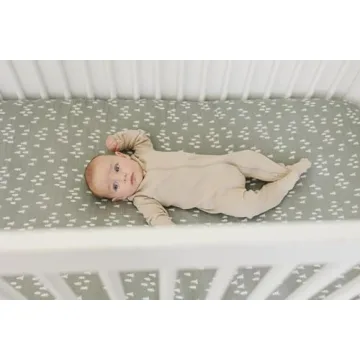 Pines Muslin Crib Sheet by Mebie Baby for Modern Nurseries