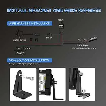 Led Light Bar T-Former 50 Inch 1032W Curved+20 Inch 420W Triple Row Combo Led Bars Kit + 4P 4 Inch Led Pod Lights W/Wiring Harness Kit for Trucks