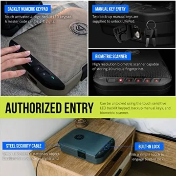 VAULTEK LifePod 2.0 Waterproof Biometric Security Case