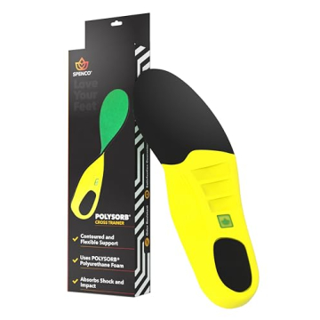 Spenco Polysorb Cross Trainer Athletic Cushioning Arch Support Shoe Insoles