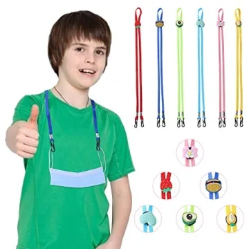 KATOCHUG Adjustable Mask Lanyards - Kids & Adults 6PCS