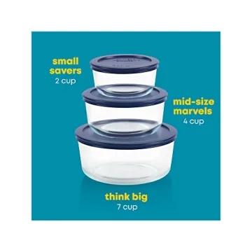 Pyrex Simply Store 3-Pack Glass Food Storage Set