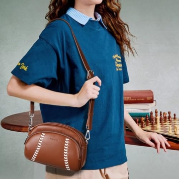 Stylish BOSTANTEN Crossbody Purse for Baseball Lovers