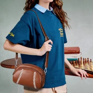 Stylish BOSTANTEN Crossbody Purse for Baseball Lovers