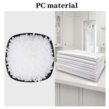 Kathson Rabbit Cage Liners - 100 Disposable Plastic Mats