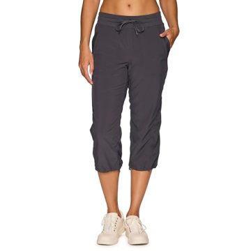 RBX Active Capri Pants for Women Joggers Stretch Lightweight Women’s Casual Pant Capri with Drawst...