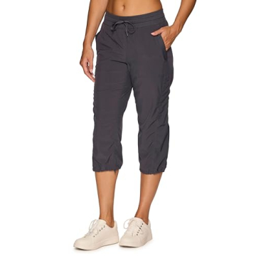 RBX Active Capri Pants for Women Joggers Stretch Lightweight Women’s Casual Pant Capri with Drawstring