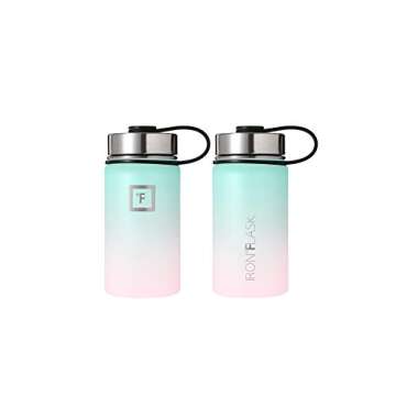 Durable Stainless Steel Hydration Flask with Multiple Lids