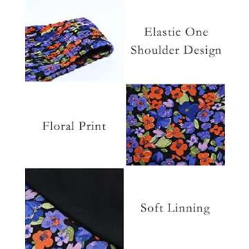 BTFBM One Shoulder Summer Dress for Women Stylish Maxi