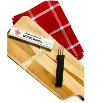 Sausage Pricker Tool with 3 Stainless Steel Prongs