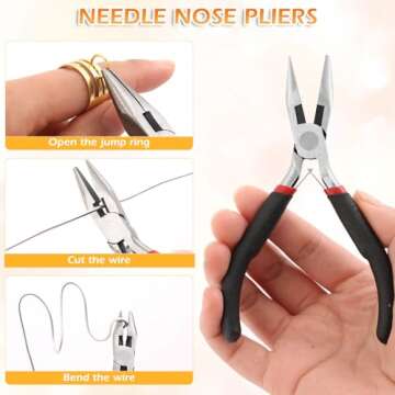 PAXCOO Jump Rings for Jewelry Making kit, 1260Pcs Jump Rings and Lobster Clasps with Jump Rings Tools and Pliers for Jewelry Making and Necklace Repair (Assorted Colors)