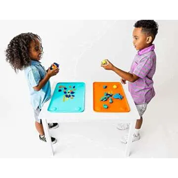 Splattmat Large Premium Silicone Kids Suctioned Placemat, New Sensory Montessori Inspired Food, Snack, Travel, & Arts & Crafts mat