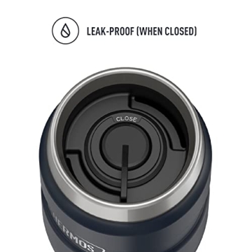 THERMOS Stainless King Vacuum-Insulated Travel Tumbler, 16 Ounce, Midnight Blue