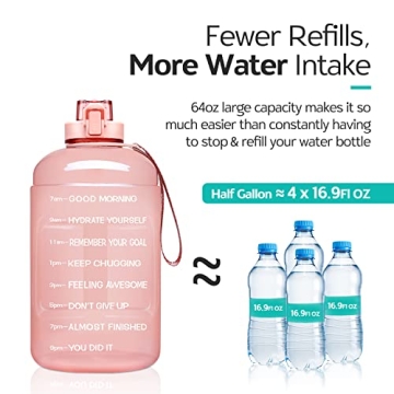 Venture Pal 64 Oz Water Bottle for Hydration Goals