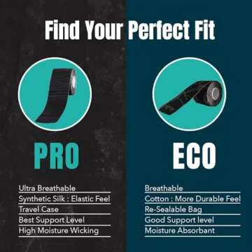 Heali Kinesiology Tape with Magnesium and Menthol, 20 Pcs Precut Strips, K Tape Roll, Knees, Physical Therapy Sports Tape for Muscle and Joint Pain Relief, Water Resistant, Black Zebra