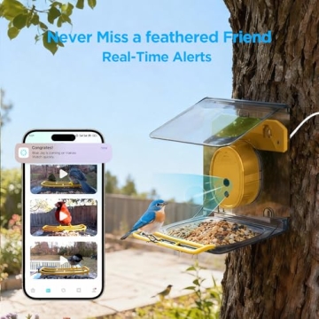 Smart Bird Feeder with 4K Camera and No Subscription