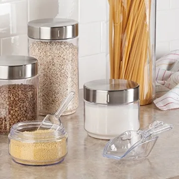 iDesign Large Plastic Measuring Scoops Set of 4