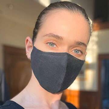 Marcellamoda Designer Face Mask with Filter, 2 Pack, Unisex Adult Standard Face Covering, 100% European Cotton, Nose Wire, Breathable & Washable Face Mask, Safe, Washable Filter (Multiple Colors)