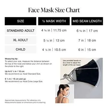 Marcellamoda Designer Face Mask - Soft & Washable, 2 Pack