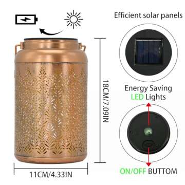 Eandisom Solar Lanterns - Outdoor Decor Gift Set