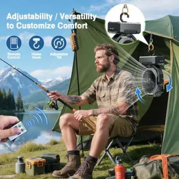 Portable Misting Fan with 460ml Tank and Remote Control