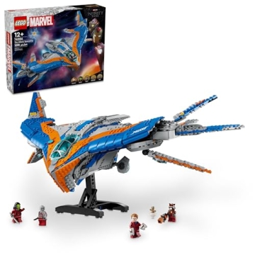 LEGO Marvel Guardians of The Galaxy: The Milano Buildable Starship Toy, Marvel Gift for Kids with 4 ...