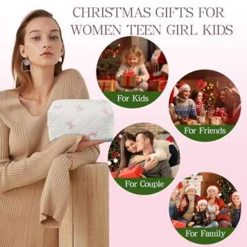 Chic Floral Cotton Quilted Makeup Bag for Women