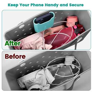 OUTXE Silicone Phone Holder for Bogg Bag, Phone Case Holder Charms Accessory Compatible with All Bog...