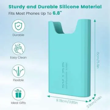 OUTXE Silicone Phone Holder for Bogg Bag, Phone Case Holder Charms Accessory Compatible with All Bogg Bags, Cell Phone Holder for Bogg Bag, Phone Holder Attachment for Beach Tote Bags