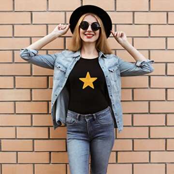 GYGYL Blue Star Iron On Patches for Fashion DIY