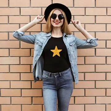 GYGYL Blue Star Iron On Patches for Fashion DIY
