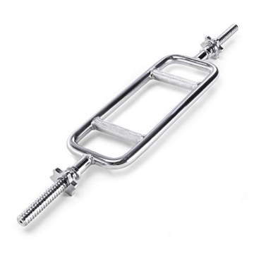 Marcy Chrome Triceps Bar for Home Gym Weightlifting