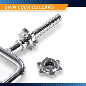 Marcy Chrome Triceps Bar for Home Gym Weightlifting