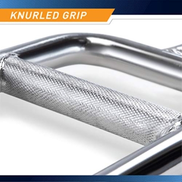 Marcy Chrome Triceps Bar for Home Gym Weightlifting