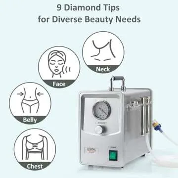 Kendal Professional Diamond Microdermabrasion Machine, Quality Dermabrasion Facial Skin Care Beauty Device with Power Suction HB-SF02