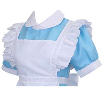 Enchanting Blue Maid Costume for Cosplay Events