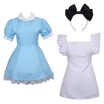 Enchanting Blue Maid Costume for Cosplay Events